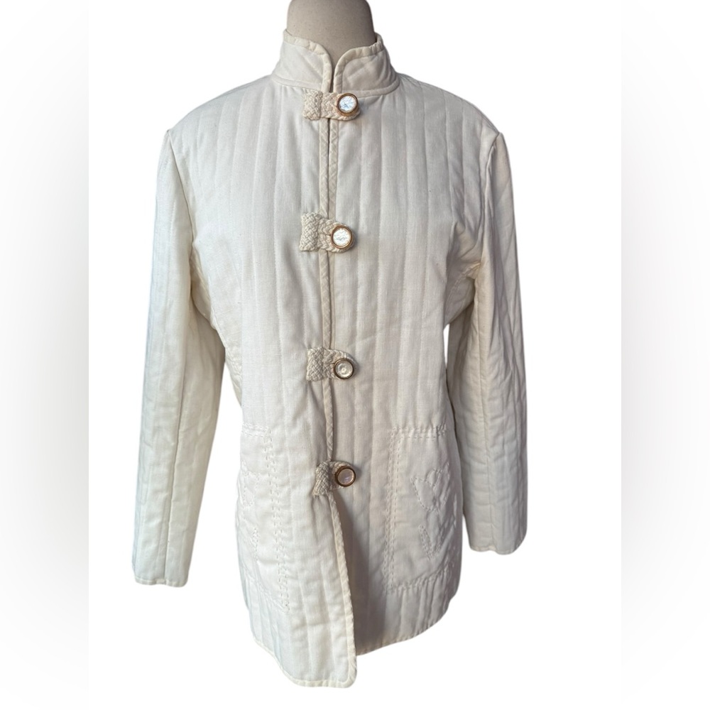 1950s/60s Handmade Quilted Button Down Blazer